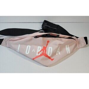 Jordan Fanny Pack Hip Waist Belt Black Pink Crossbody Bag 9B0533